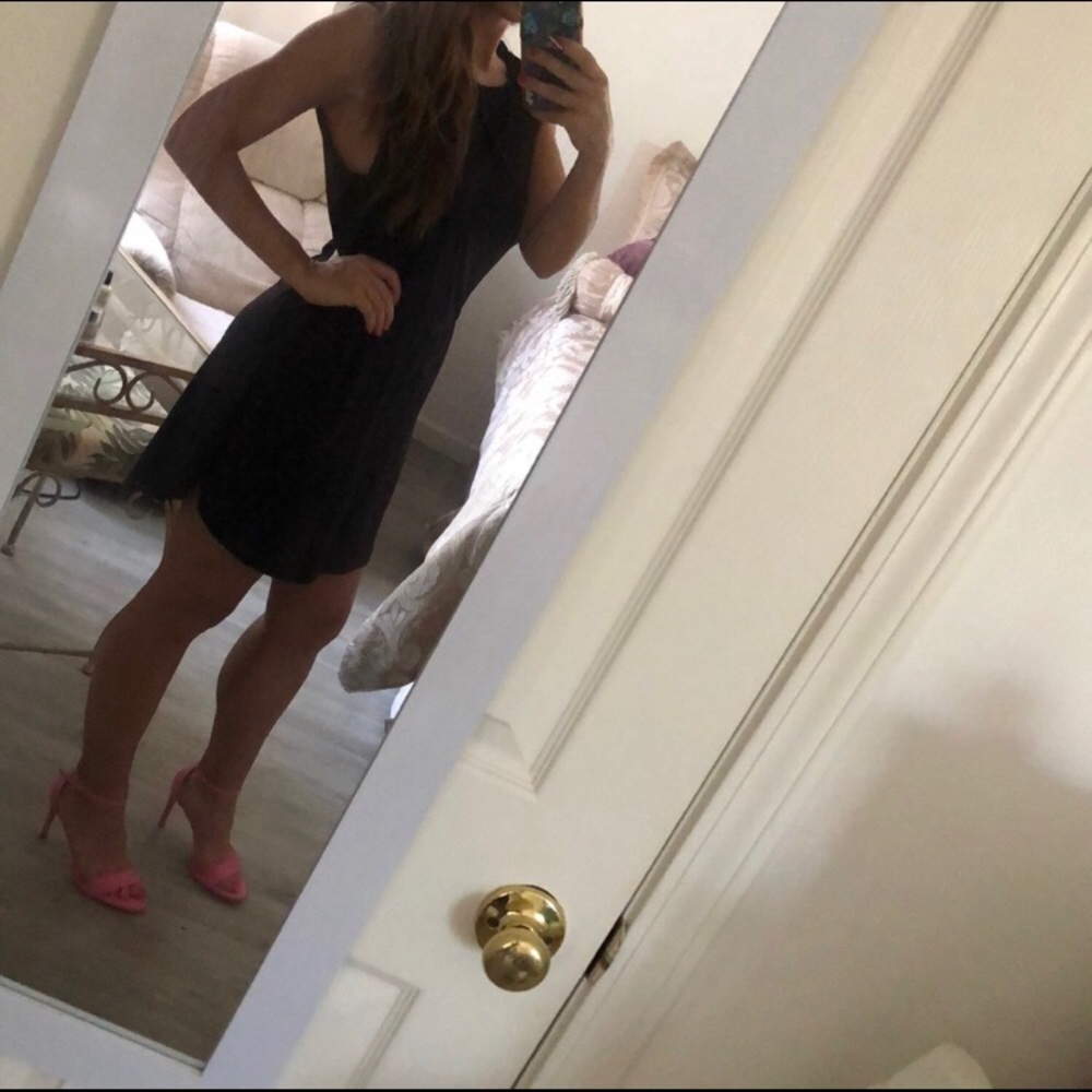 Black skater dress